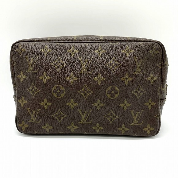 Louis Vuitton True Toilet Pouch Clutch Bag Shoulder Monogram Brown - Picture 1 of 9